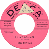 BILLY BOWMAN on DECCA