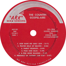 THE COUNTRY GOSPEL-AIRES LP