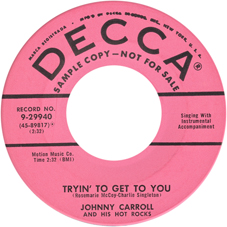 JOHNNY CARROLL - DECCA 29940