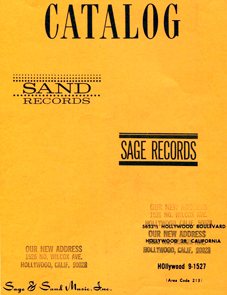The SAGE & SAND Catalog of Records.