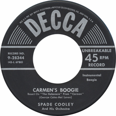 SPADE COOLEY - DECCA '45