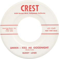 BUDDY LOWE - CREST 1049