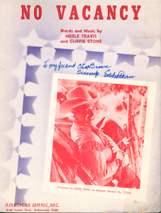 EDDIE DEAN Sheet Music