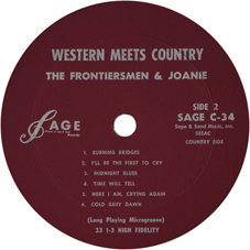 THE FRONTIERSMEN & JOANIE HALL