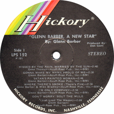 GLENN BARBER - HICKORY LPS 152