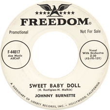 JOHNNY BURNETTE on FREEDOM