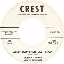 JOHNNY DONN - CREST 1058